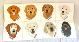 Golden Faces Stickers